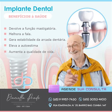 Propaganda Instagram sobre Implante Dental e os Benefícios para Saúde