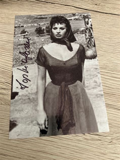 Sophia Loren Original Autogramm Auf Foto Kaufen Auf Ricardo