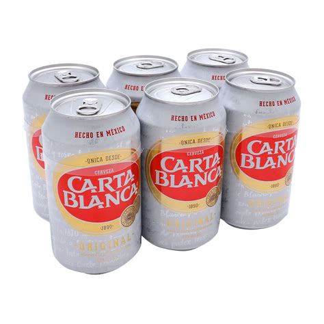 Cerveza clara Carta Blanca Six Paraíso Rangel