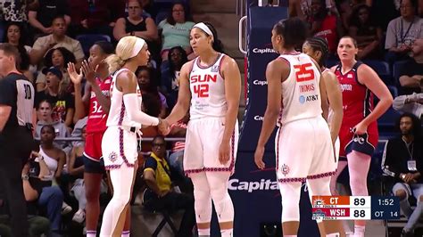 Last 2 Mins Of Ot Wnba Washington Mystics Vs Connecticut Sun Youtube