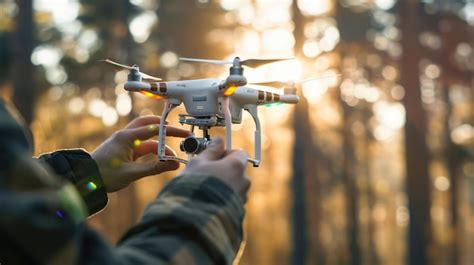 Premium Photo A Person Using A Drone To Capture Aerial