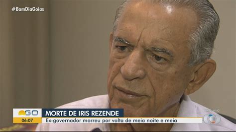 Vídeo Ex governador e ex prefeito de Goiânia Iris Rezende morre aos