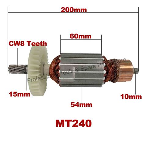 Free Bearing Ac V V Armature Anchor Replacement For Maktec Cut