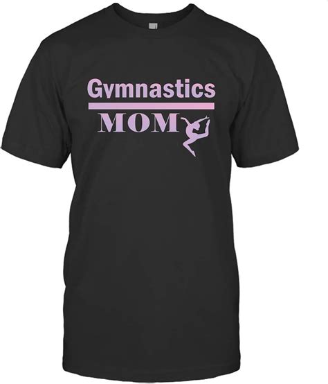 Gymnastics Mom T Shirt Gymnast Mom Mother T Shirt Black