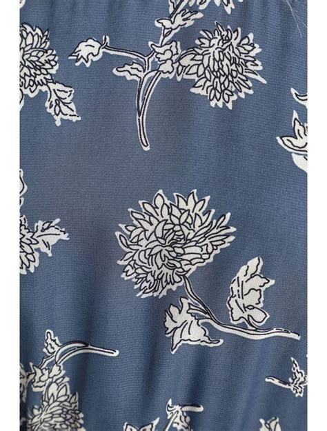 Buy Lulus Floral Dressed Up Dusty Blue Floral Print Midi Dress Online