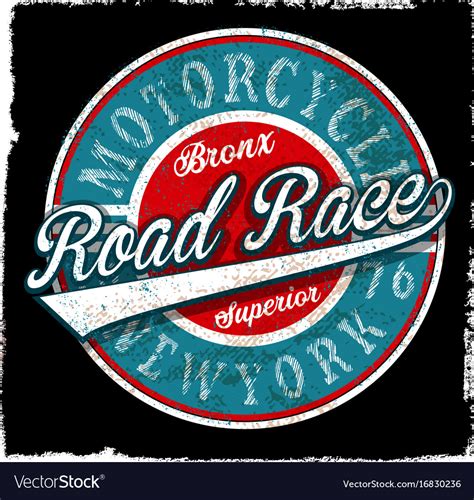 Motorcycle vintage logo emblem t shirt design Vector Image