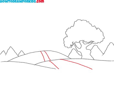 How To Draw A Valley Easy Drawing Tutorial For Kids