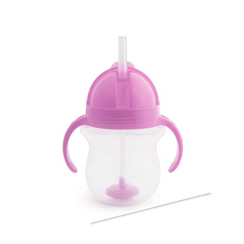 Munchkin Click Lock Weighted Flexi Straw Cup Purple Ntuc Fairprice