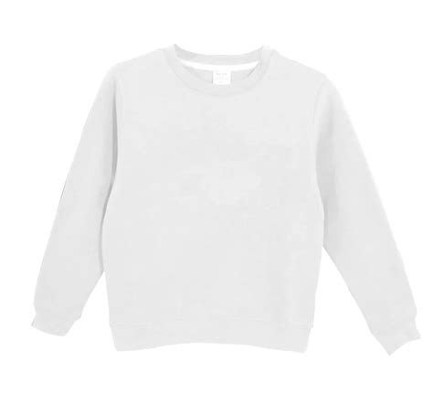 Moq 1 Piece Factory Wholesale Blank White Infant Kids Sweatshirt With