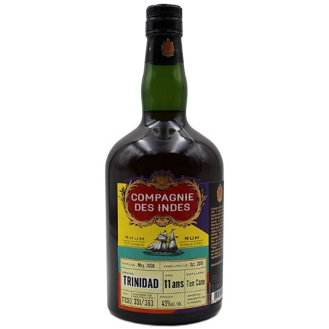 Rhum Compagnie Des Indes Trinidad Ans Single Cask Optimus Wine