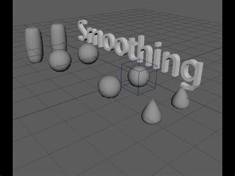 How To Smooth A Mesh In Maya Youtube