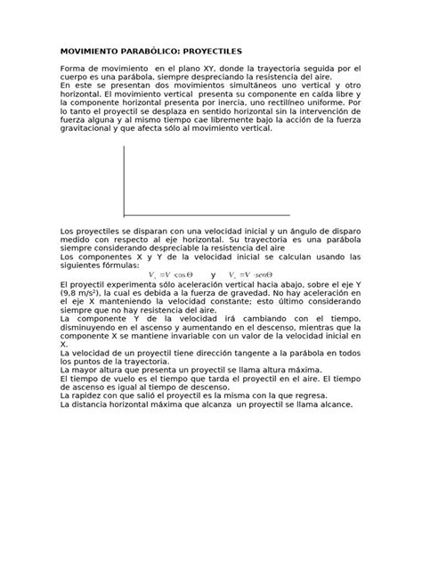 Movimiento Proyectiles Pdf
