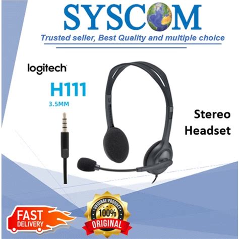 LOGITECH H111 STEREO HEADSET Shopee Malaysia