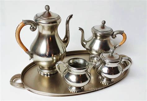 Royal Holland Pewter Tea Set Daalderop Pewter Coffee Set Etsy