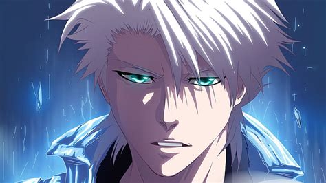 Hd Wallpaper White Haired Male Character Wallpaper Bleach Tōshirō