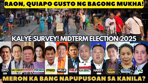 Heto Na Mga Taga Raon Quiapo Manila Pumili Na Para Sa Midterm