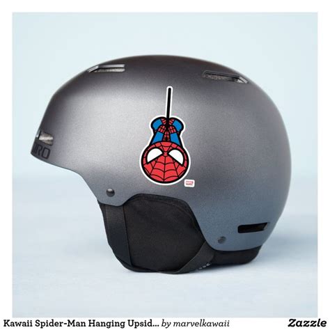 Kawaii Spider Man Hanging Upside Down Sticker Zazzle Kawaii Spider