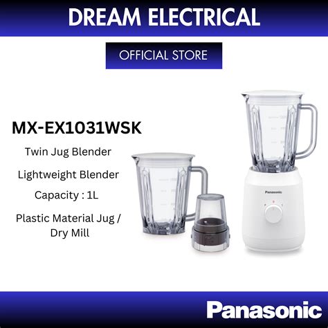 Panasonic Twin Jug Blender Mx Ex Wsk Lazada