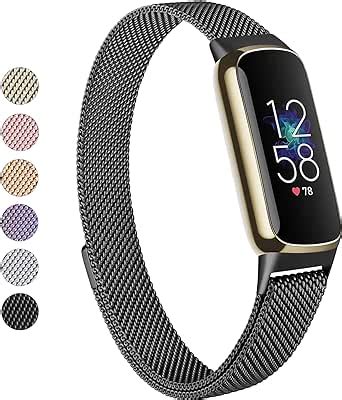 Vanjua Metal Band Compatible With Fitbit Luxe Bands Stainless Steel