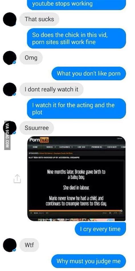 Watching Porn For The Plot 9gag