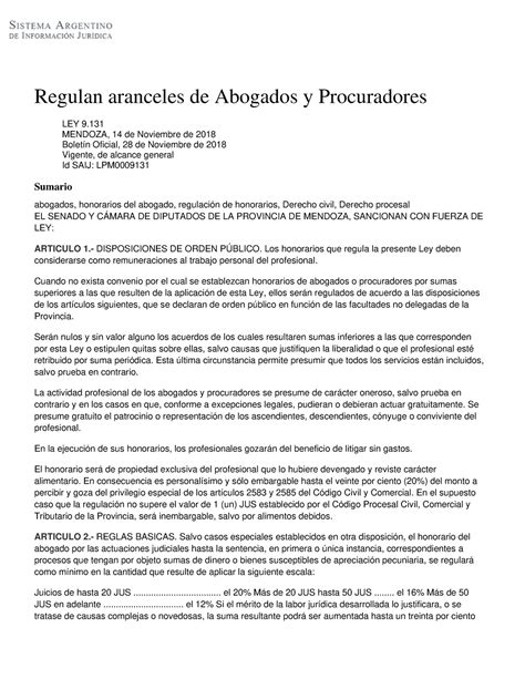 Ley Regulaci N De Honorarios Abogados Y Procuradores Regulan