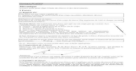 Devoir 1 1 Mouvement vitesse et accélération lois de Newton PDF