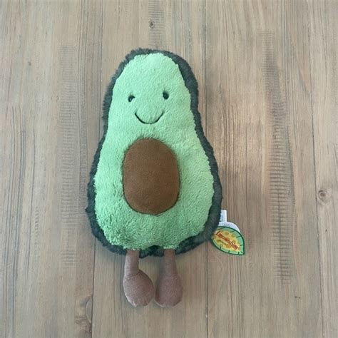 Jellycat Amuseables Avocado Plush Stuffed Animal Toy New Nwt Food