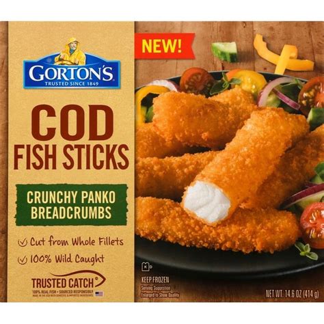 Gortons Crunchy Breaded Cod Fish Sticks 146 Oz Delivery Or Pickup