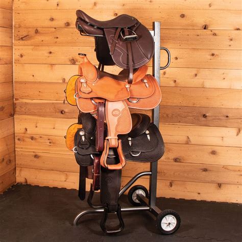 Easy Up Pro Series 3 Tier Saddle Rack On Wheels Schneiders