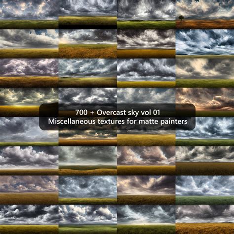 ArtStation - 700 + Overcast sky vol 01 | Artworks