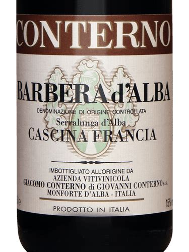 Giacomo Conterno Barbera D Alba Vigna Francia Vivino