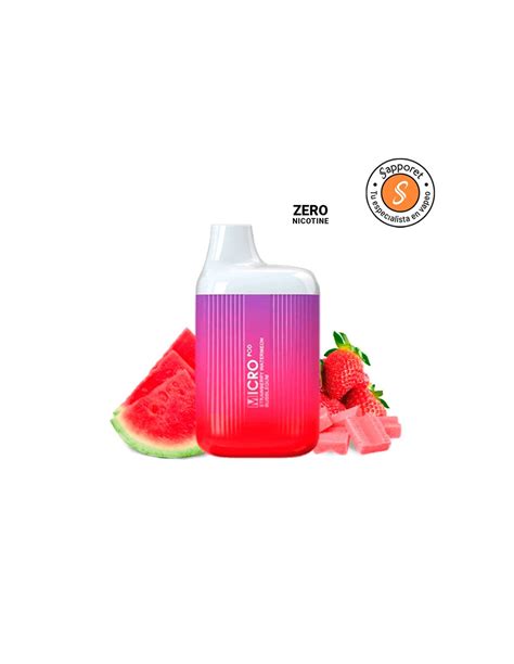 Pod Desechable Strawberry Watermelon Bubblegum Zero Nicotina Micro