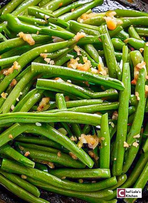 Garlic Sauteed Green Beans Chef Lolas Kitchen