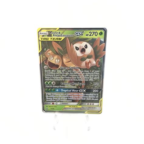 Rowlet Alolan Exeggutor Tag Team Gx Ultra Rare Pok Mon