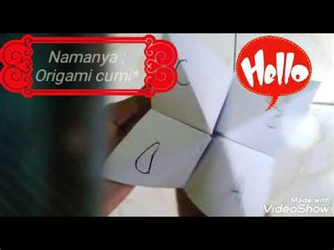 Cara Membuat Origami Cumi Dari Kertas Hfs Youtube