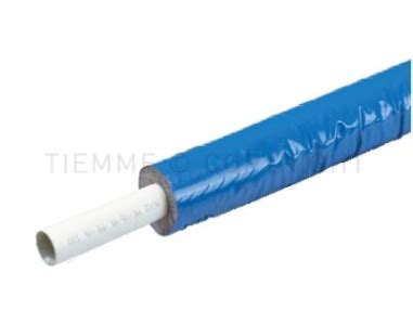 Tube multicouche revêtement bleu isolé