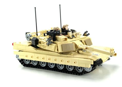 Ultra M1a2 Abrams Main Battle Tank custom set made with REAL LEGO® bricks