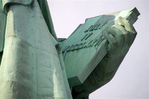 08-05 Statue Of Liberty Hand Holding The Book With Inscription JULY IV ...