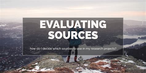 Evaluate Sources Research Process Step By Step Subject And