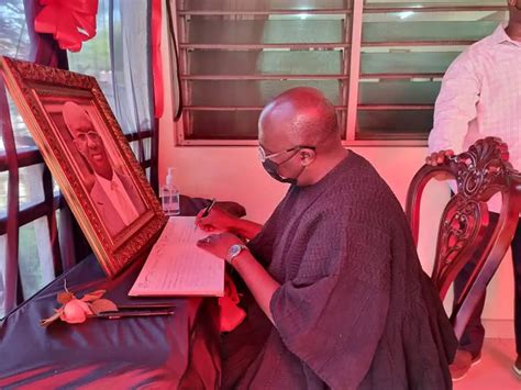 You Were A Good And An Honest Man Bawumia Signs Book Of Condolence In