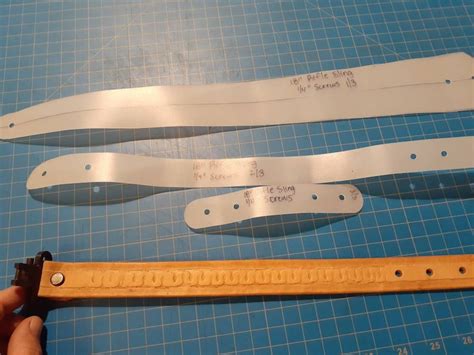 Leather Rifle Sling Template