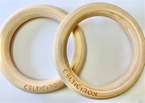 Celtic Iron Gymnastic Wood Rings • Celtic Iron