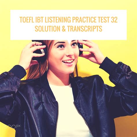 TOEFL IBT Listening Practice Test 32 Solution Transcripts TV Acres