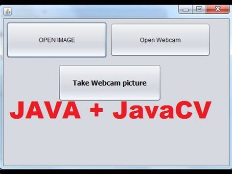 Java Prog Capture Image From Webcam Using Javacv And Java Youtube