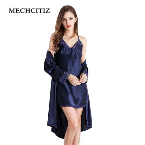 Mechcitiz Sexy Women S Robe Gown Sets Bathrobe Mini Night