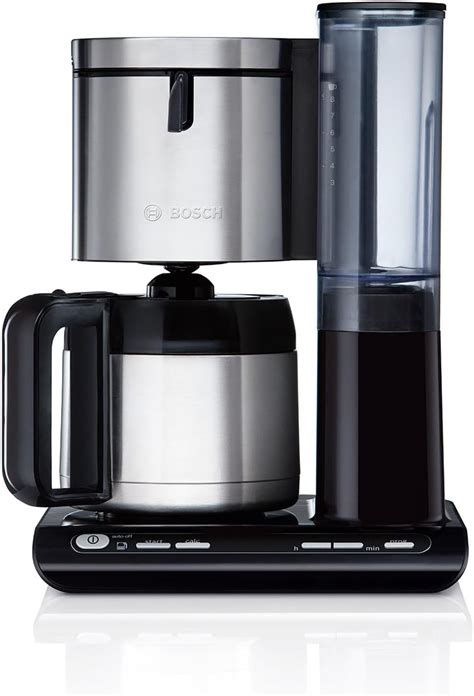 Amazon De Bosch Hausgeräte Tka8653 Styline Filterkaffeemaschine Thermokanne Autom Anpassung