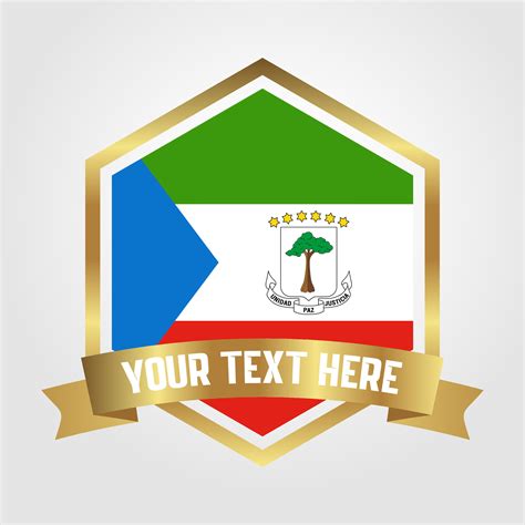 Golden Luxury Equatorial Guinea Label Illustration 45734166 Vector Art