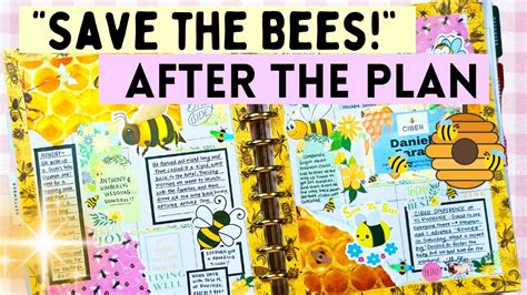 🐝save The Bees🐝 Honey Bee 🐝planner Spread🐝 Big Happy Planner🐝 Creative Journal🐝 Plan