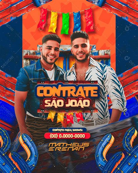 Flyer Contrate S O Jo O Matheus E Renan Contato Para Shows Social Media