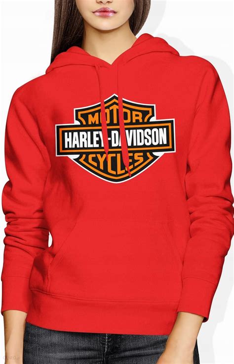 Jhk Harley Davidson Damska Bluza Z Kapturem L Czarny Ceny I Opinie